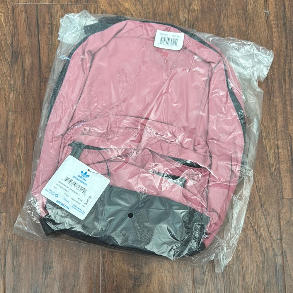 Adidas Two-Tone Pink and Black Backpack